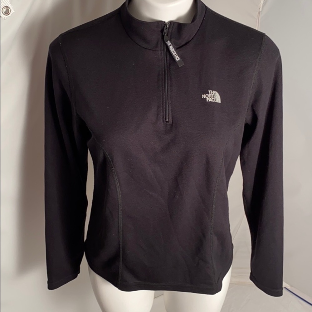 The North Face black quarter zip performance top